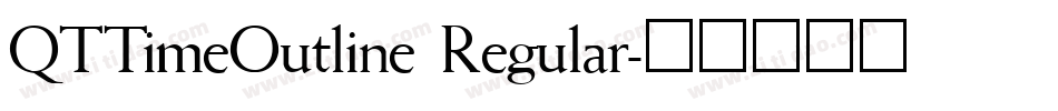 QTTimeOutline Regular字体转换